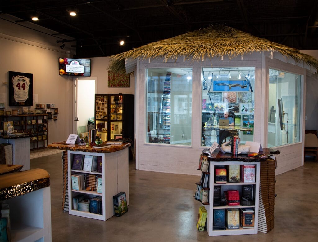 Inside Wisdom Harbour Studios at The Wharf in Orange Beach