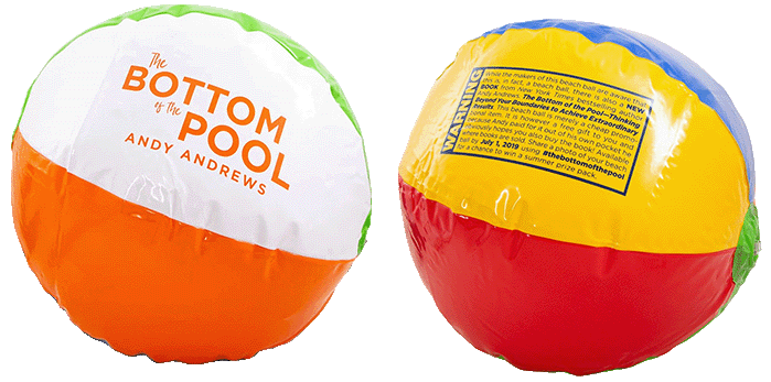 Bottom of the Pool Beach Ball
