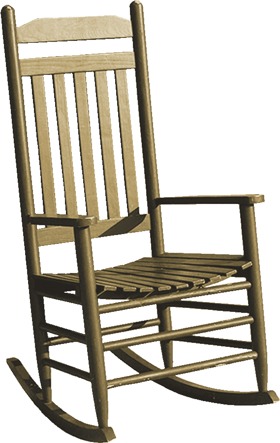 A rocking chair waiting on a Sawyerton Springs porch