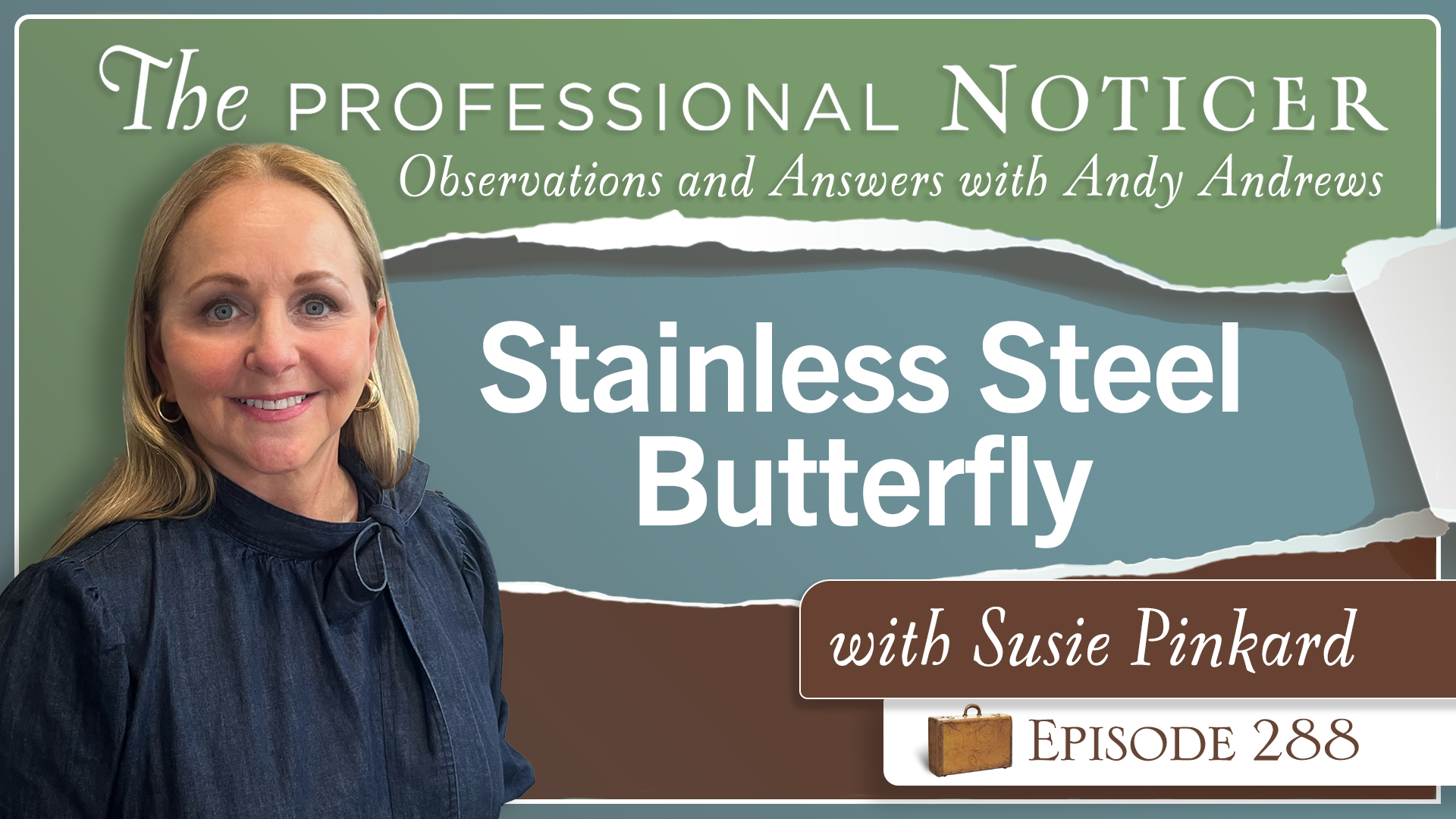 Stainless Steel Butterfly with Susie Pinkard