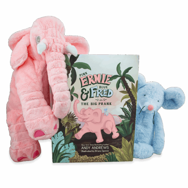 The Pink Ernie & Blue Fred Package: book plus two plush toys